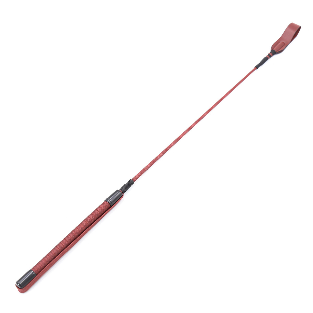 Ridepisk bondage play - brunrød 65cm