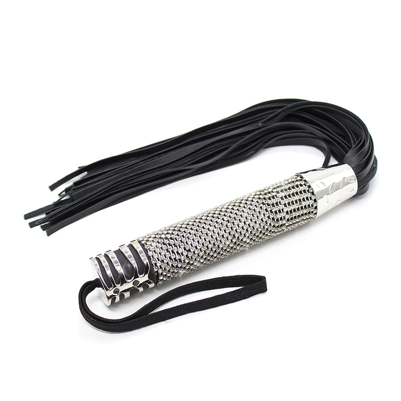 Hardcore SM pisk - silver/black