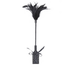 Elegant kildefjer &amp; paddle 45cm - sort