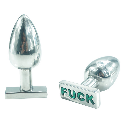 "FUCK" stål buttplug 