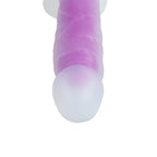 Selvlysende dildo silikone 19cm, lilla