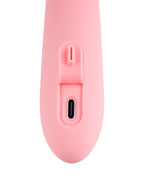SVAKOM - MORA NEO - INTERAKTIV KANINVIBRATOR MED STØDPERLER - Fersken