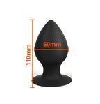 Diamond silikone buttplug large - sort