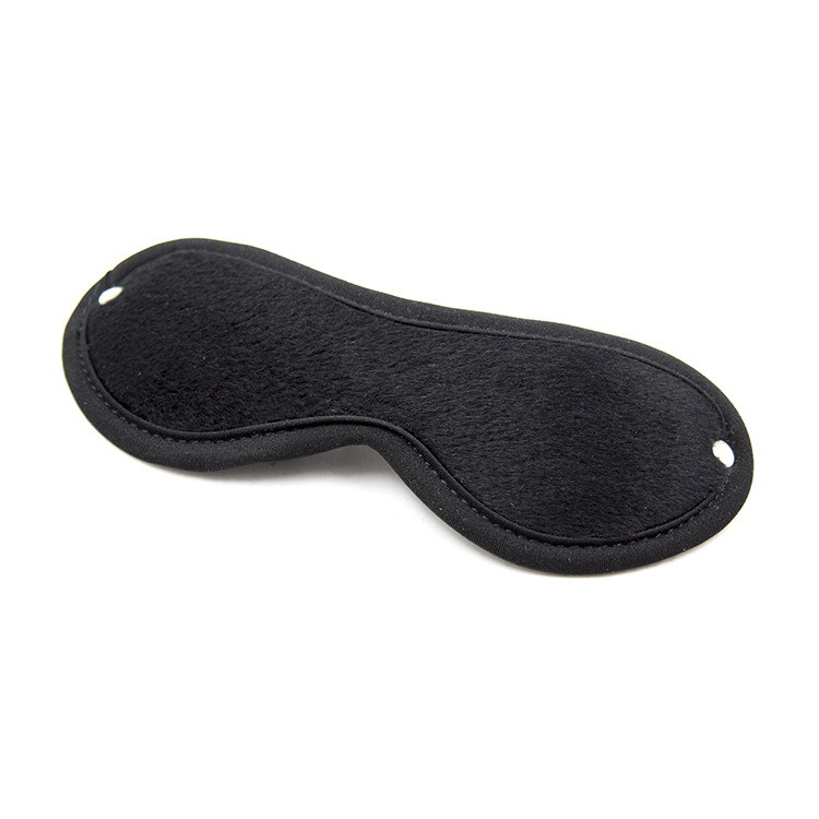 Blindfold med blødt stof, sort
