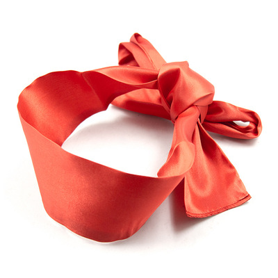 Blindfold i pikant silkestof, rødt 