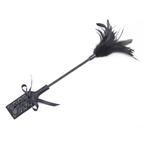 Elegant kildefjer &amp; paddle 45cm - sort