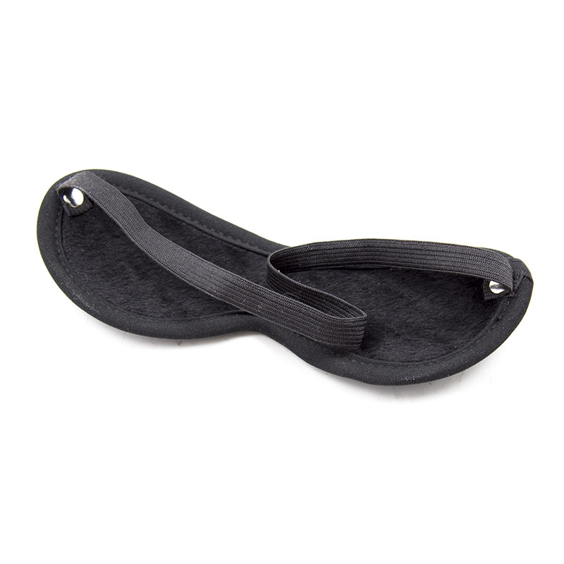Blindfold med blødt stof, sort