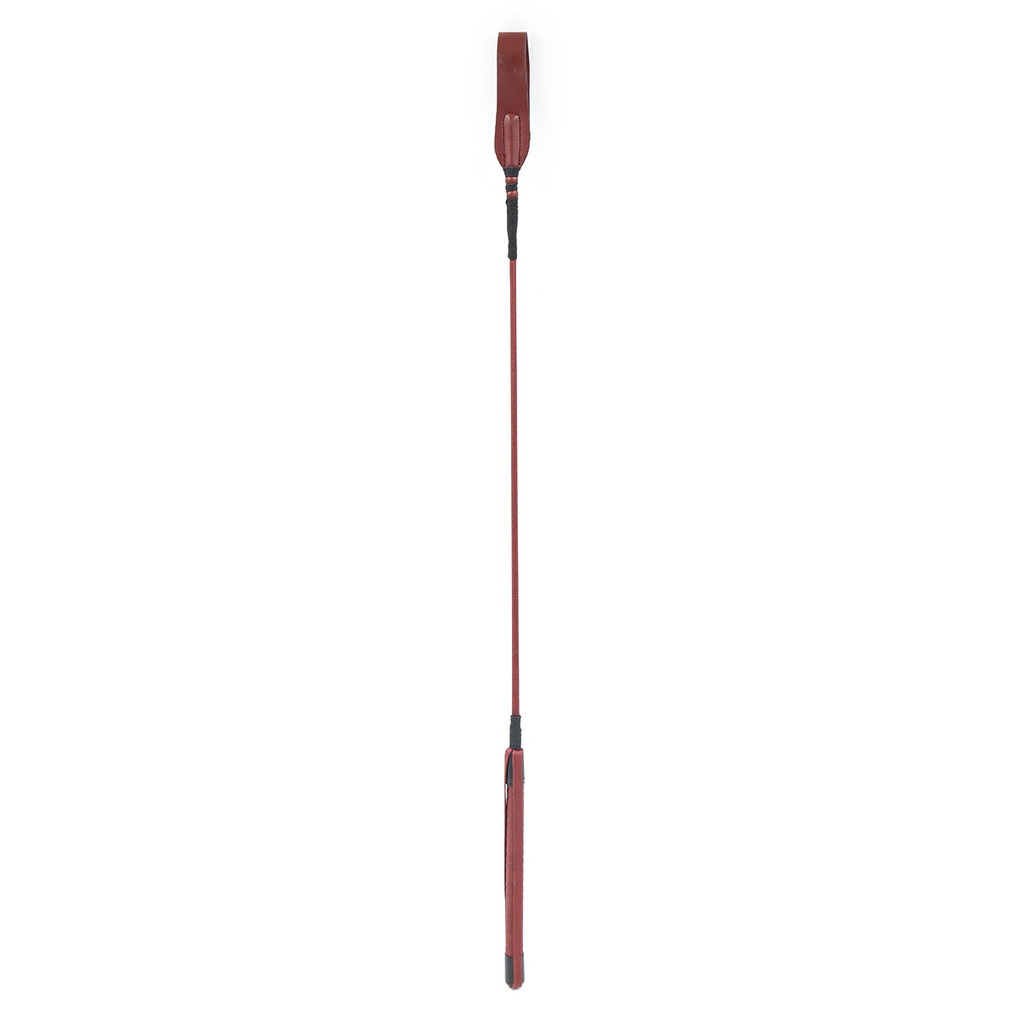 Ridepisk bondage play - brunrød 65cm