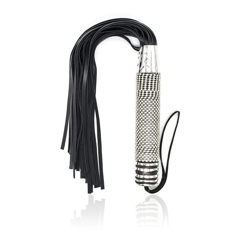 Hardcore SM pisk - silver/black
