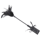 Elegant kildefjer &amp; paddle 45cm - sort