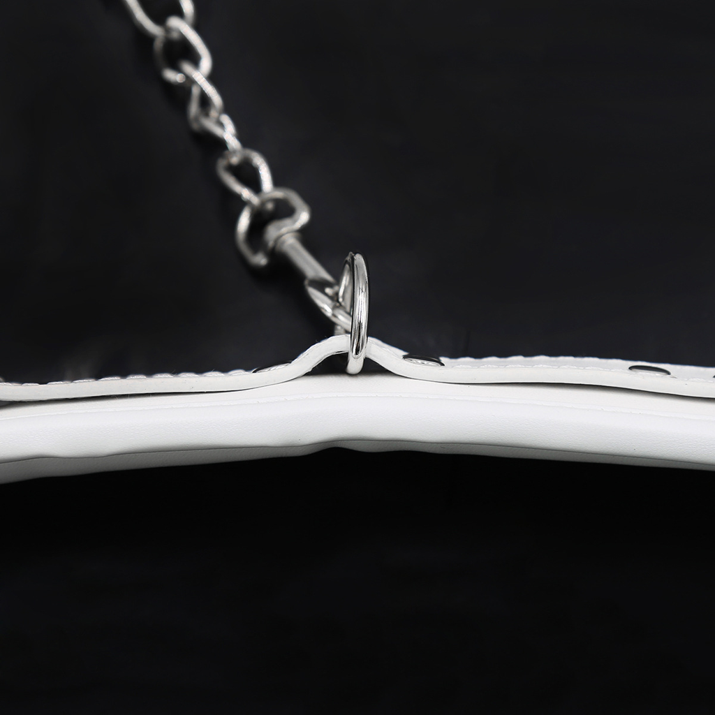 Hvide elegante SM-handcuffs 