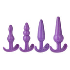 Buttplugs multipakke purple 4 stk