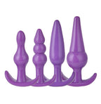 Buttplugs multipakke purple 4 stk