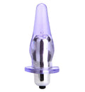 Vibrerende lille buttplug transparent purple