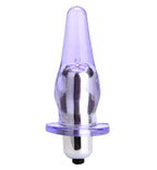 Vibrerende lille buttplug transparent purple