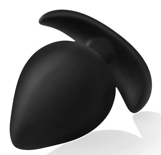 Sort silikone buttplug small