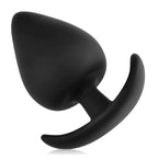 Sort silikone buttplug small