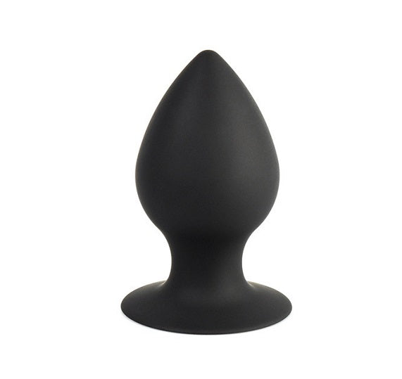 Diamond silikone buttplug large - sort