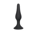 Silikone buttplug, large - sort