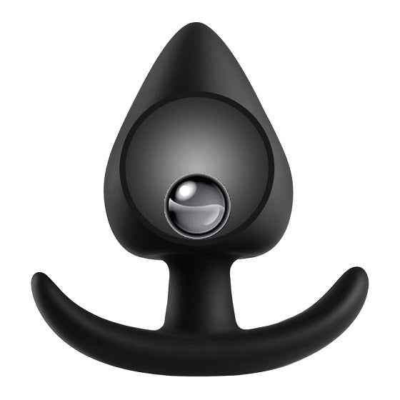 Analplug med stålkugle silikone - small