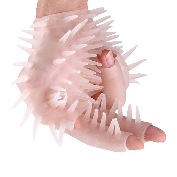 Sex og massagehandske blød silikone 
