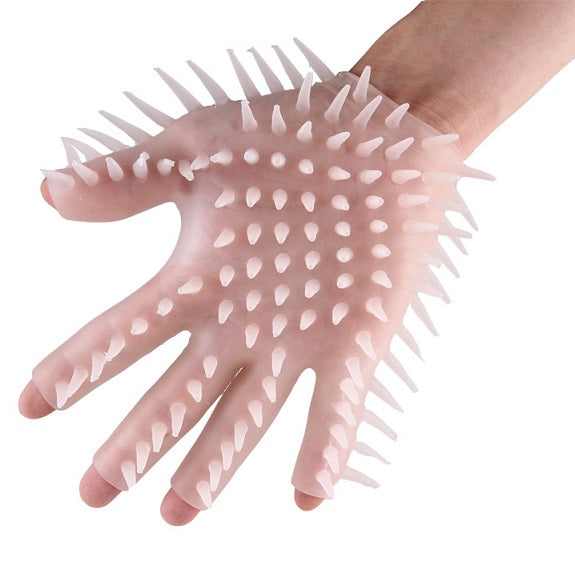 Sex og massagehandske blød silikone 