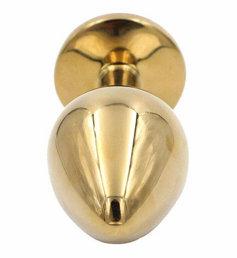 Golden analplug - stor