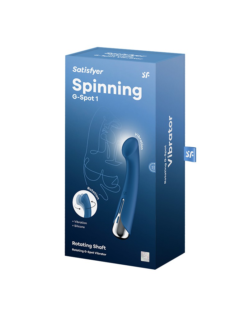 SATISFYER - SPINNING G-SPOT 1 - G-SPOT VIBRATOR - BLÅ
