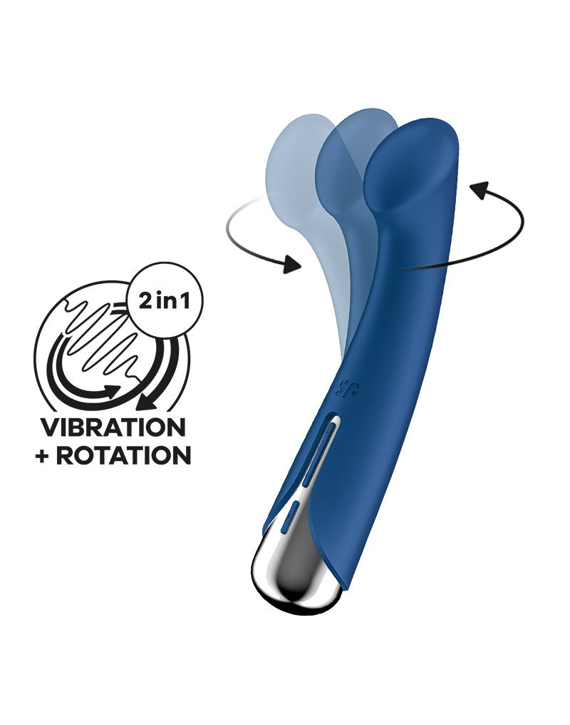 SATISFYER - SPINNING G-SPOT 1 - G-SPOT VIBRATOR - BLÅ