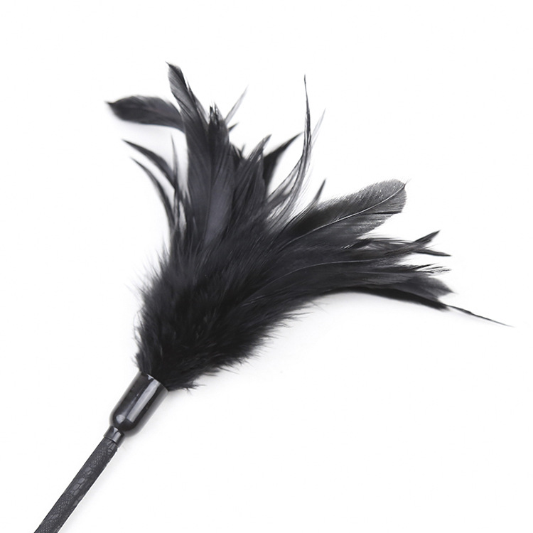 Elegant kildefjer &amp; paddle 45cm - sort