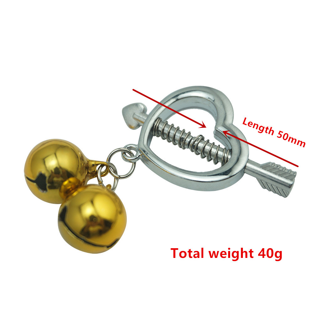 Nipple clamps hjerteform &amp; klokker