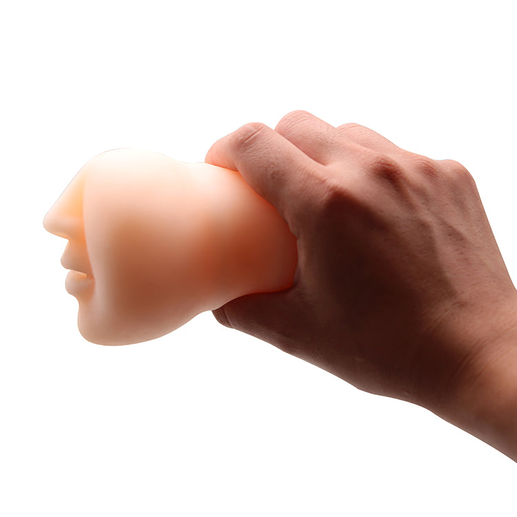 Onani stroker med mund og tænder