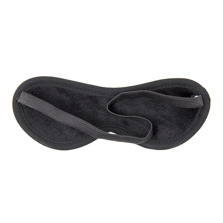 Blindfold med blødt stof, sort