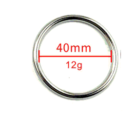 Penisring i stål, 4cm