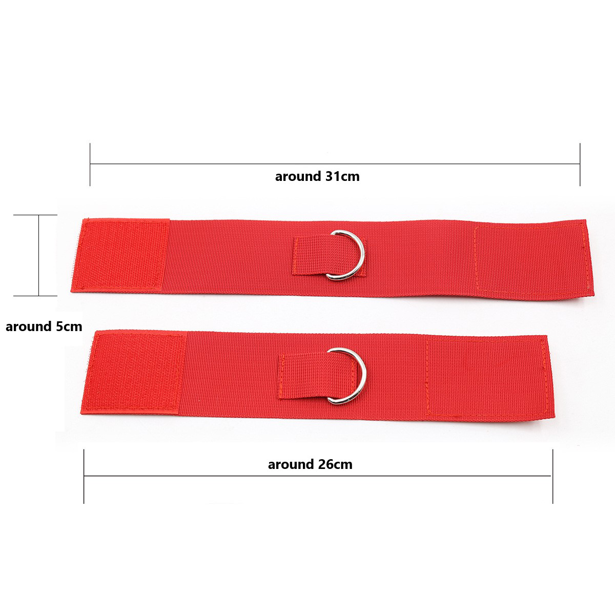 Rødt bindesæt til sengen