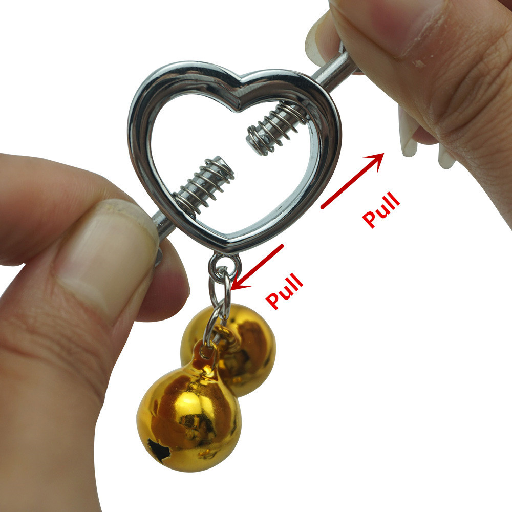 Nipple clamps hjerteform &amp; klokker