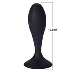Stort buttplug i silikone - sort