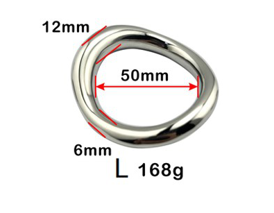 Cock &amp; balls stretcher i stål, 5cm