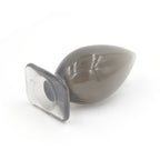Stort blødt analplug transparent
