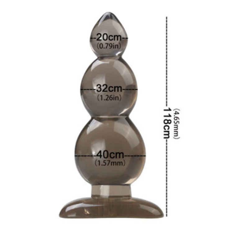 Blødt buttplug transparent