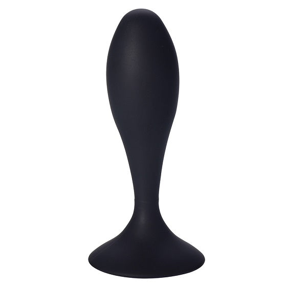Stort buttplug i silikone - sort