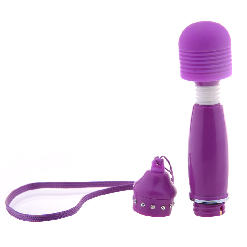 Wand vibrator diamond grip - lilla