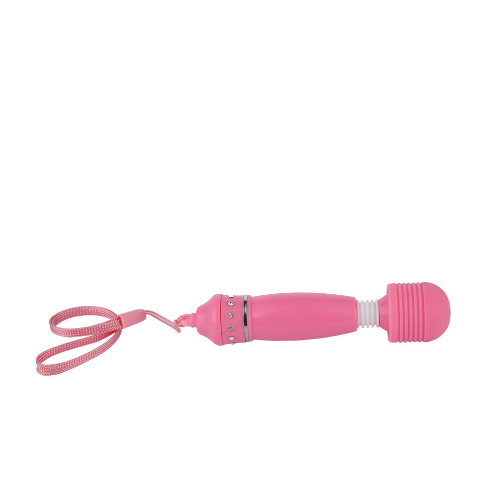 Wand diamond grip vibrator, pink