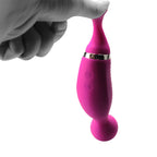 2-i-1 Wand vibrator &amp; luftvibrator, lilla