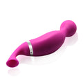 2-i-1 Wand vibrator &amp; luftvibrator, lilla