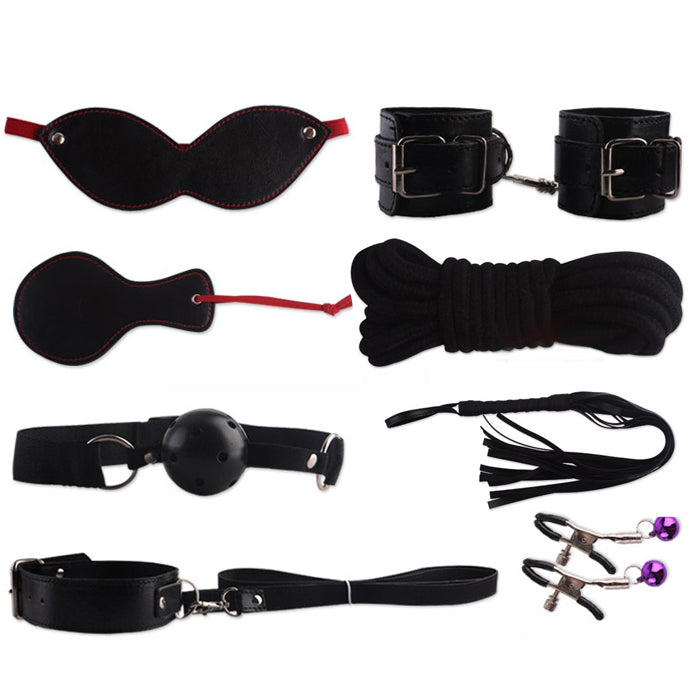 Fetish frækt 8-piece set, sort