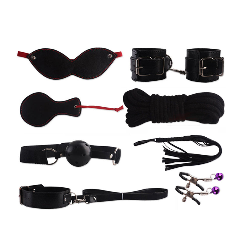 Fetish frækt 8-piece set, sort