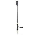Elegant ridepisk m. rem guld/sort  45cm