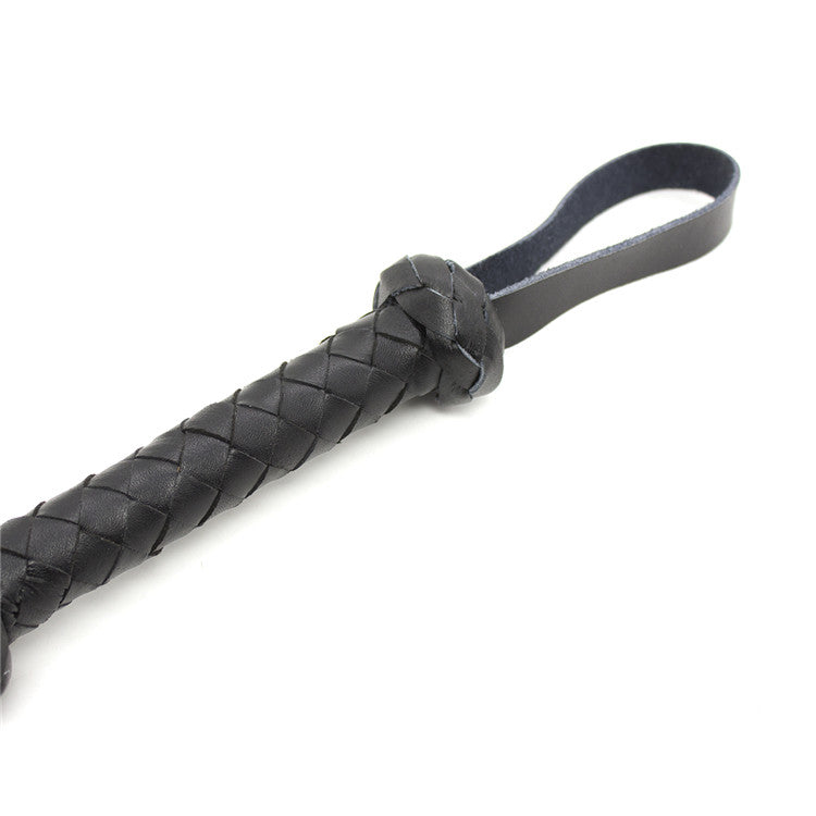 Flettet deluxe whip - sort