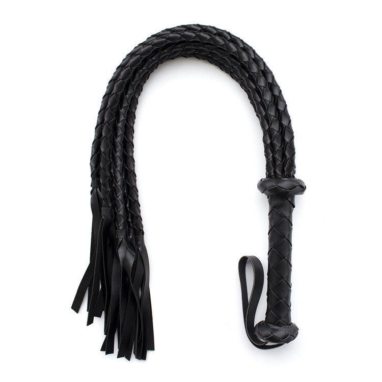 Flettet deluxe whip - sort
